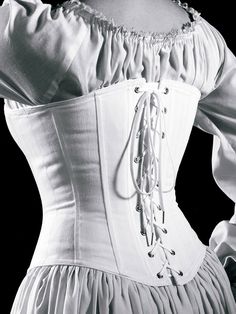 1860s Corset Pattern, White Overbust Corset Dress For Costume, Historical Underbust Corset Dress, Historical Overbust Corset Dress, Historical Design Corset Belt For Costume, Historical Corset Dress For Costume Events, White Fitted Bodice Corset For Costume, Historical Underbust Corset For Costume, White Underbust Gothic Corset