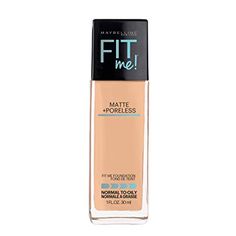 Amazon.com : Maybelline Fit Me Matte + Poreless Liquid Foundation Makeup, Natural Beige, 1 fl. oz. Oil-Free Foundation : Beauty Matte Poreless Foundation, Maybelline Cosmetics, Best Drugstore Foundation, Maybelline Fit Me Foundation, Fit Me Matte And Poreless, Foundation For Oily Skin, New York Fits, Drugstore Foundation, Oil Free Foundation