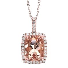 Morganite Diamond, Natural Earth, Stone Cuts, Diamond Stone, Morganite, Gemstone Pendant, Or Rose, Round Cut, Round Diamonds