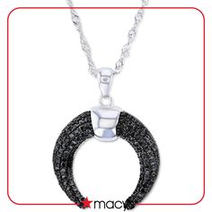 in stock Macy's Black Jewelry For Gift, Macy's Black Jewelry For Gifts, Macy's Black Jewelry Gift, Horn Pendant Necklace, Horn Pendant, Black Spinel, Southwestern Style, Ox, Horn