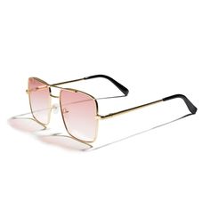 PRICES MAY VARY. 【Product Size】-Lens width:55 MM | Bridge:20 MM | Arm length:140 MM | Frame width:145 MM | Lens height:49 MM. 【UV 400 Lens】- Filter out 100% harmful UVA/UVB rays,Better protect eyes by blocking strong sunlight when go out. 【High Quality】- Made of unbreakable stainless steel,TAC lenses and metal hingles,Ensure durable & comfortable. 【Stylish Trend】- Square frame match oversized gradient lens,versatile style is suitable for the ever-changing you. 【Perfect Choice】- Suitable for outd Pink Sunglasses Men, Tinted Glasses, Color Lenses, Classic Metal, Retro 70s, Oversized Sunglasses, Aviator Sunglasses, Polarized Sunglasses, Square Frames