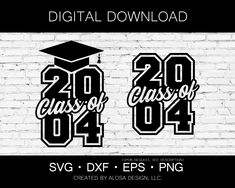 graduation svg cut file with the number twenty and forty