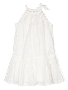 ZIMMERMANN Kids broderie-anglaise Sleeveless Dress - Farfetch Sleeveless Eyelet Dress For Spring, Chic Cotton Dress With Broderie Anglaise, Sleeveless Daywear Dresses With Cutwork Hem, White Eyelet Dress For Spring, Sleeveless Cotton Eyelet Dresses, Fitted Sleeveless Broderie Anglaise Dress, Fitted Sleeveless Dress With Broderie Anglaise, Sleeveless Dress With Cutwork Hem For Spring, Spring Sleeveless Dress With Cutwork Hem