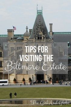 a large building with the words tips for visiting the baltimore estate