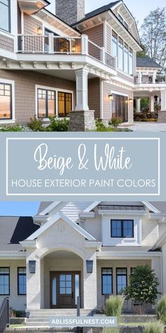 When designing your home's exterior, the right paint colors can make all the difference. Beige and white house exterior paint colors offer a perfect blend of classic charm and modern simplicity. This versatile combination can brighten up any space while still maintaining an elegant look. Ready to transform your home’s curb appeal with this beautiful color duo? #homeimprovement #paintideas #exteriorstyle Cream And Tan Exterior House, White House Exterior Paint Colors, Beige Exterior House Colors, White House Exterior, Best Paint For Trim, Outdoor Interior Design, Expand Furniture, Trim Paint Color, White Exterior Houses