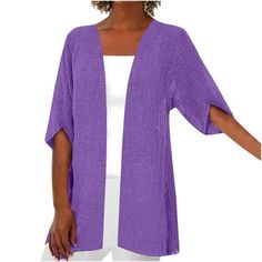 BLVB Lightweight Cardigans for Women 2024 Summer Open Front Half Sleeve Plus Size Cardigan Cover Ups Fall Trendy Outfits Welcome to our store, I wish you a happy shopping Our products are produced in our own factory with various styles We offer various discounts, and we offer a 30-day quality guarantee please rest assured to place an order If you have any questions, please feel free to contact me, it is our honor to serve you SOMEONE ASKED Q: Is the quality of the clothes as described? A: Yes, i Lightweight Open Front Cardigan, Designer Outerwear, Fashion Cardigan, Jackets Casual, Womens Jackets Casual, Blazer Women, Summer Cardigan, Plus Size Cardigans, Womens Jackets