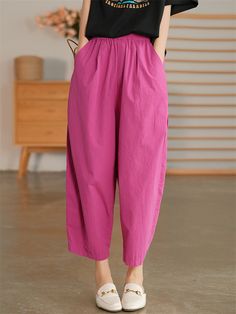 Description Product ID: BT2031799 Material: Cotton, Linen Pattern: Solid Color Season: Summer Style: Simple Occasion: Daily, Home, Gifts Package included: 1 * Pants Size Chart(Asian Size): Please allow 1-3 cm measured error. Size Length Waist Hip M 86cm | 33.9 in 64cm - 108cm | 25.2'' - 42.5 in 112cm | 44.1 in L 87cm | 34.3 in 68cm - 112cm | 26.8'' - 44.1 in 116cm | 45.7 in XL 88cm | 34.6 in 72cm - 116cm | 28.3'' - 45.7 in 120cm | 47.2 in XXL 89cm | 35.0 in 76cm - 120cm | 29.9'' - 47.2 in 124cm | 48.8 in Linen Pattern, Color Pants, Color Season, Solid Color Pants, Summer Style, Season Summer, Cotton Linen, Home Gifts, Elastic Waist