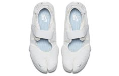 (WMNS) Nike Air Rift Breathe 'Triple White' 848386-100 Nike Air Rift, Nike Zoom Air, Sneaker For Women, Tabi Shoes, Funky Shoes, Shoe Inspo, Round Toe Heels, Crazy Shoes, Pretty Shoes