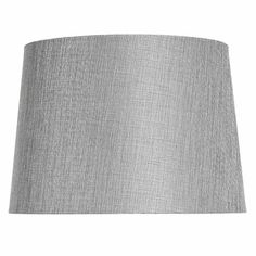 a grey lamp shade on a white background