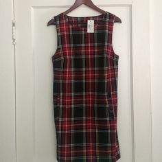 Harlow Plaid Shift Dress In Chili. New With Tags From Saksoff5th. Plaid Christmas, Upcycle Clothes, Dream Wardrobe, Gorgeous Dresses, Shift Dress, Chili, Plaid, Mini Dress, Womens Dresses