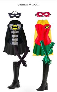 batman and robin cosplay costumes are shown in this screenshote image from the iphone