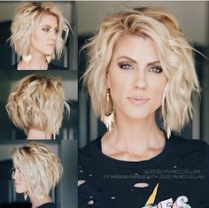 Easy Curls, Short Blonde Bobs, Light Curls, How To Curl Short Hair, Short Blonde, Blonde Bobs, Short Blonde Hair, Short Hair With Layers, Short Bob Hairstyles