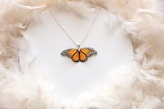 Perfect Valentine's Day gift for anyone who love Butterflies 🌸  Butterfly Wingspan (Width) is about 5.1 cm / 2" 🌸  Very lightweight, giant and gentle in the same time, all attention on you! 🌸  Boho chic style 🌸  Great gift for Butterfly lovers! 🌸  Ready to Ship! The price is only for the pendant (chain is included as a gift, - the chain is Rhodium plated of high quality, length 17.7" / 45 cm)  Feel free to write me if you have any questions or wishes! 😊 The main idea of the earrings is uni Cute Pendant Necklace, Love Butterflies, Butterfly Wing Earrings, Boho Chic Style, Butterfly Hair Clip, Butterfly Pendant Necklace, Main Idea, Personalized Pendant, Butterfly Hair