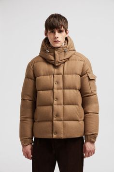 Light Brown Vezere Flannel Short Down Jacket - Short Down Jackets for Men | Moncler US Designer Hooded Outerwear For Cold Weather, Luxury Outerwear With Detachable Hood And Long Sleeves, Luxury Long Sleeve Outerwear With Detachable Hood, Classic Winter Hooded Jacket With Double-lined Hood, Classic Winter Hooded Jacket With Detachable Hood, Luxury Outerwear With Drawstring Hood And Long Sleeves, Luxury Outerwear With Drawstring Hood, Luxury Down Outerwear With Double-lined Hood, Luxury Outerwear With Pockets For Cold Weather