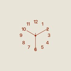 an orange clock on a beige background with numbers