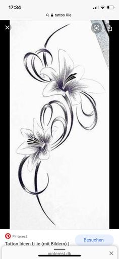 an image of a tattoo design on the iphone