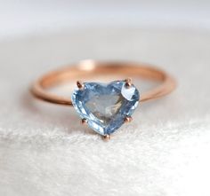 Sapphire Heart Ring, Heart Engagement Ring, Heart Engagement, Light Blue Sapphire, Sapphire Solitaire Ring, Engagement Ring Solitaire, Heart Engagement Rings, Ring Heart, Sapphire Solitaire