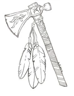 Tomahawk Drawing, Native American Tomahawk, Indian Tomahawk, Native Indian Tattoos, Indian Skull Tattoos, Animal Stencil Art, Indian Tattoo Design, Native American Drawing