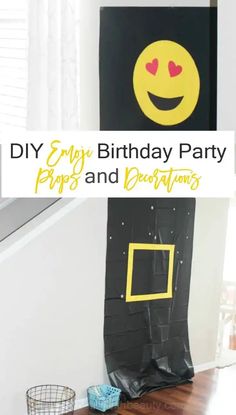 an easy diy birthday party props and decorations