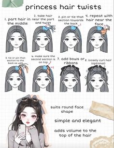 Hair Inspiration Long, Princess Hair, Hair Tutorials Easy, Peinados Fáciles Para Cabello Corto, Hair Tutorials For Medium Hair, Hair Stylies, Hair Up Styles