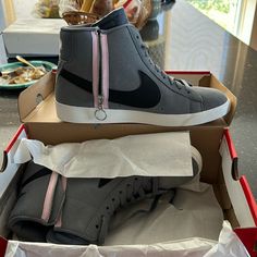 This Is A Woman’s Nike Blazer Mid Rebel Cool Gray 2019 Dead Stock. It Was A Present From A Good Friend, But It’s Just Not My Cup Of Tea. Please Enjoy Them In Good Health. Nike Blazers Mid, Nike Blazer Mid, A Good Friend, Blazer Mid, My Cup Of Tea, Nike Blazer, Nike Shoes Women, Good Health, Cup Of Tea