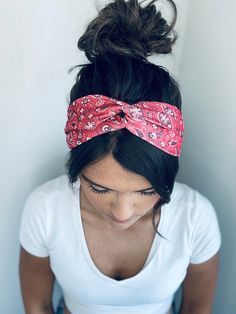 "Welcome to MiaMaries! Thanks for stopping by! These chunky headbands are much thicker than the smaller headbands in my shop! 🤗 Adult size is a 21\" circumference!  When ordering a set - Please specify in the \"Notes\" when purchasing, which combination you would like.  If you choose CUSTOM SIZE please measure your head circumference to the nearest half inch then write that in  the \"Note to Seller\" section when ordering.  CUSTOM ORDERS ARE AVAILABLE if you would like to combine styles or different patterns. Please contact me!" Casual Bandeau Bandana, Bohemian Adjustable Headwrap With Matching Headband, Adjustable Bohemian Headwrap With Matching Headband, Casual Summer Headband, Trendy Beach Bandana Headband, Trendy Bandeau Headband, One Size Fits Most, Trendy Spring Headwrap With Matching Headband, Trendy Bandeau Headband One Size Fits Most, Trendy Bandeau Headband