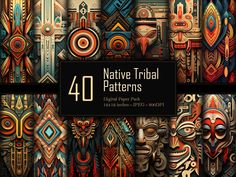 Native American Colors Scheme, Native American Art Pattern Traditional, American Indian Designs Pattern Art, Native American Prints And Patterns, Native American Graphic Design, Art Native American, Native Print, Advertising Graphics, Digital Banners