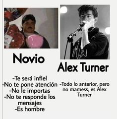 an advertisement for alex turner's album, no te sera infinel not to mention - too lol