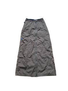 Beautiful vintage 90's cargo skirt by the designer Kookai. Featuring a utility techwear design. The front has a zip in the middle which run downs to the bottom making the skirt completely openable which is really cool and I've never seen before! The waist is adjustable and has an added Velcro closure. One pocket on the front. A brown/khaki colour. The perfect skirt to wear with any of your desired outfits!  Measurements: The length is 89cm and the waist is 58cm. Size 6 uk. XS Condition: In excel Techwear Design, Khaki Colour, Jamais Vu, Cargo Skirt, Vintage 90s, Womens Skirt, Vogue, Size 6, Clothes For Women