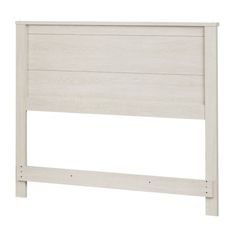 the headboard is made from wood and has two posts on each side, with one end