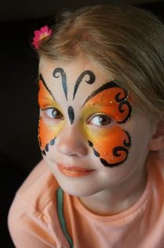 Butterfly Face Paint, Christmas Face Painting, Glitter Makeup Looks