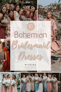 the top 10 bohemian bridesmaid dresses