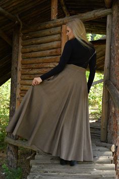 "Wool Maxi Skirt Maxi Wool Winter Skirt. Elegant Maxi Wool Skirt is interesting and romantic. This item gives you comfort and warmth and will be a favorite garment in your winter wardrobe. You can also add viscose Lining to this skirt, just write to me. 📌 SIZE CHART 📌  📌 Size * XS * (US 2, UK 6, IT 36, FR 34, DE 32, J 3)  Bust    33.5\"  /  85 cm Waist  26\"     /   66 cm Hips    36\"     /   91 cm Height 5.3\"   /  160 cm  📌 Size * S * (US 6, UK 10, IT 38, FR 34, DE 36, J 7)  Bust  35.5\" Plus Size Skirt Outfits Winter, Church Skirts, Maxi Skirt Plus Size, Plus Size Maxi Skirt, Long Skirt Winter, Wool Maxi Skirt, Long Wool Skirt, Maxi Skirt Fall, Warm Skirts