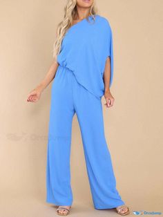 Orcajump - Elegantly Designed Off-Shoulder Jumpsuit with Cinched Waist and Flowy Silhouette – Fashion-forward High-Waisted Casual Romper One Shoulder Jumpsuit For Summer, One Shoulder Solid Jumpsuits And Rompers For Spring, Casual One-shoulder Stretch Jumpsuits And Rompers, Casual Stretch One-shoulder Jumpsuits And Rompers, Casual Stretch One-shoulder Jumpsuit, Off Shoulder Jumpsuit, Fashion Silhouette, Casual Rompers, Cinched Waist