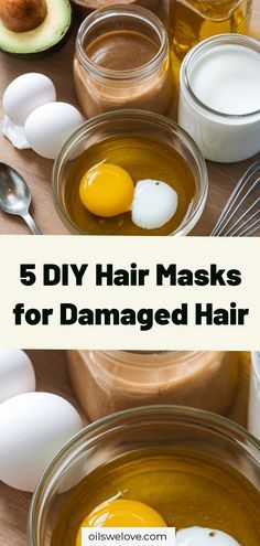 Natural Hair Treatments For Damaged Hair, Hair Mask For Glowing Hair, Hair Mask Recipe For Damaged Hair, Hair Hydrating Mask Diy, Prewash Hair Mask Diy, Strengthening Hair Mask, Hair Mask Diy Damaged, Home Hair Mask For Damaged Hair