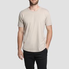 The Natural Premium Tee features a new lightweight, buttery soft construction with a durable, 100% supima cotton material. The last tee you'll ever need to purchase; stock your closet up and reap the benefits. Supima Cotton, The Natural, Cotton Material, Motion, Cotton Blend