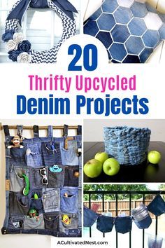 20 thrifty upcycled denim projects that are easy and fun to make