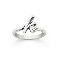 This Script Initial Ring is beautiful when worn as a single initial, but also works beautifully stacked with others to form monograms, abbreviations and words. This initial ring, available in sterling silver or 14K gold, makes telling your story as easy a Bday Gifts Ideas, Special Gift For Girlfriend, James Avery Artisan Jewelry, Telling Your Story, Script Initial, Bday Gifts, Unique Jewelry Gifts, Gifts For Your Sister, My Bday