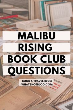 Malibu Rising Book Club Questions Malibu Rising Book, Malibu Rising, Taylor Jenkins Reid, Happy Reading, Book Club Books, Book Club