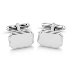 Krysaliis Sterling Engravable Stepped Edge Hexagon Cufflink Gift Boxed The Unique Shape And Elegant Design Makes For The Perfect Grooms Gift Or Graduation Gift. Made In Fine .925 Sterling, These Cufflinks Will Enhance His Wardrobe. Engrave Initials, Name Or Even A Logo As A Corporate Gift. Our Luxurious Solid Silver Cufflinks Are Appropriate For All Occasions. From A Monday Morning Meeting At The Office To A Friday Night Out On The Town With Friends, Cufflinks Are A Staple For Any Stylish Man Or Luxury Silver Rectangular Cufflinks, Modern Rectangular Cufflinks With Polished Finish, Modern Rectangular Polished Cufflinks, Elegant Silver Rectangular Cufflinks, Elegant White Gold Cufflinks As Gift, Silver Rectangular Cufflinks For Business, Rectangular Polished Cufflinks For Formal Wear, Modern Rectangular Cufflinks For Business, Polished Rectangular Cufflinks