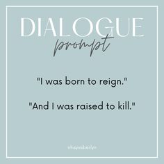 a quote that says, i was born to reign and i was raised to kill