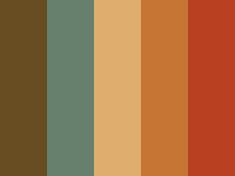 an orange and brown color scheme with vertical stripes in the center, on top of each other