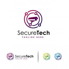 the logo for security tech is shown here