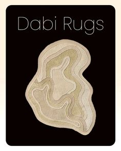 the cover of dabi rugs'book, featuring an image of a woman's face