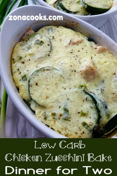 low carb chicken zucchini bake dinner for two is an easy and delicious side dish