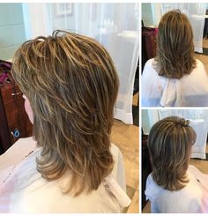 Layered Haircuts For Medium Hair Feathered, Stylish Shag Haircuts, Long Shag Haircut Back View, Shorter Layers On Long Hair, Short Feathered Layered Haircut, Thinning Haircut For Women, Angeled Haircut Medium Hairstyles, Layered Bob Hairstyles For Fine Hair Short Shag Bangs, Mullet Layered Hair