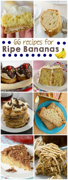 a collage of pictures with different types of desserts and pies on them