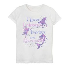 She'll love the look of this Girls 7-16 I Love Unicorns Fairies And Mermaids Graphic Tee. Crewneck Short sleevesFABRIC & CARE Cotton Machine wash - Delicate Imported She'll love the look of this Girls 7-16 I Love Unicorns Fairies And Mermaids Graphic Tee. Licensed Character She'll love the look of this Girls 7-16 I Love Unicorns Fairies And Mermaids Graphic Tee. Size: Small. Color: White. Gender: female. Age Group: kids. Unicorns And Mermaids, Fabric Care, Graphic Tee, Mermaid, Color White, Graphic Tshirt, Girl Outfits, Graphic Tees, I Love