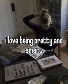 a woman sitting at a table with books on it and the words how do i get motivation