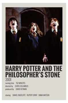 the harry potter and the philospher's stone poster is featured in this image